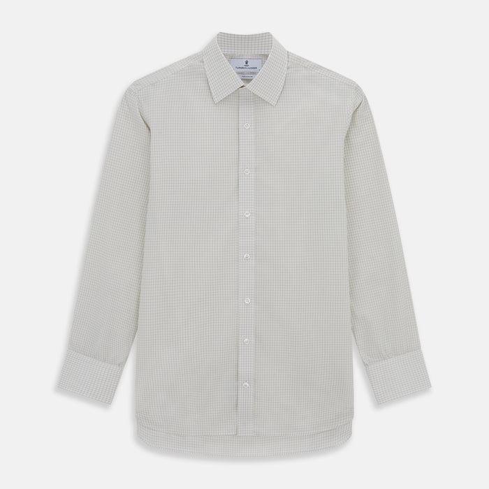 Pale Blue Graph Check Mayfair Shirt