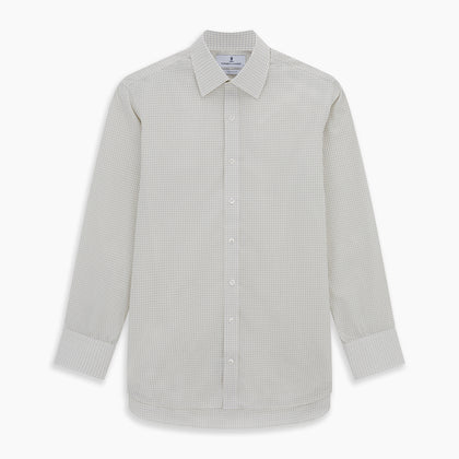 Pale Blue Graph Check Mayfair Shirt Image 5
