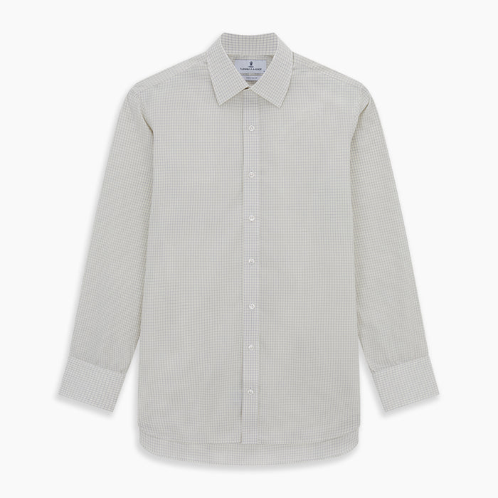 Pale Blue Graph Check Mayfair Shirt Image 5