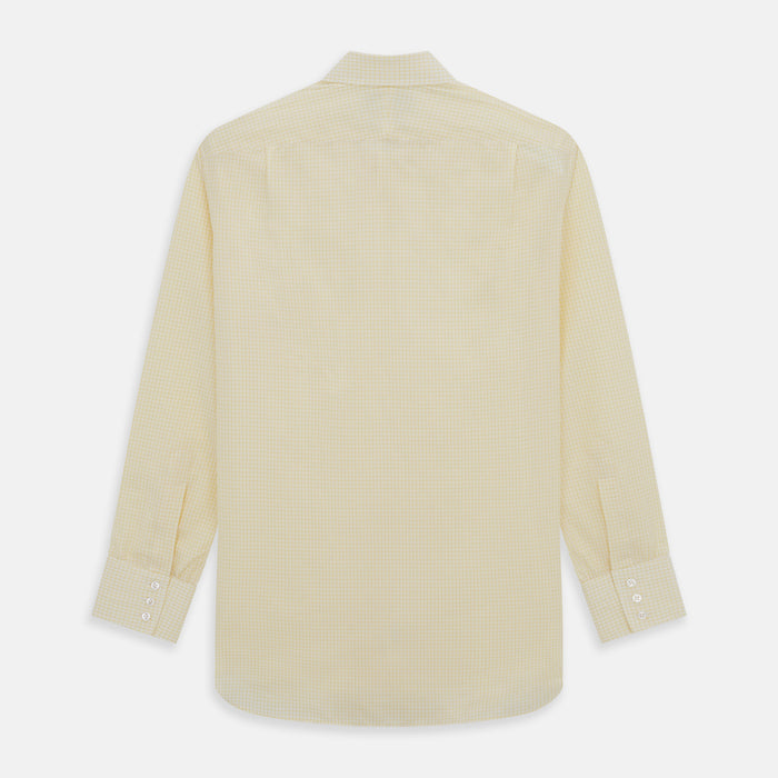 Yellow Graph Check Mayfair Shirt Image 4