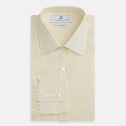 Yellow Graph Check Mayfair Shirt Image 3