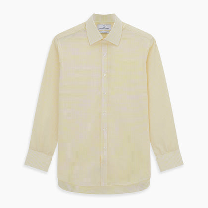 Yellow Graph Check Mayfair Shirt Image 5