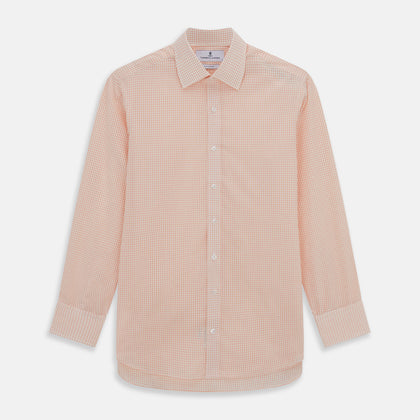 Orange Graph Check Mayfair Shirt