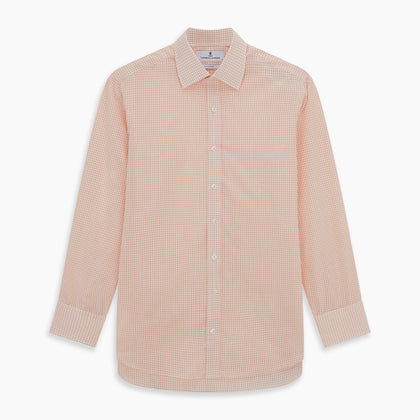 Orange Graph Check Mayfair Shirt Image 5
