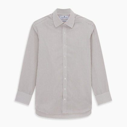Purple Graph Check Mayfair Shirt Image 5
