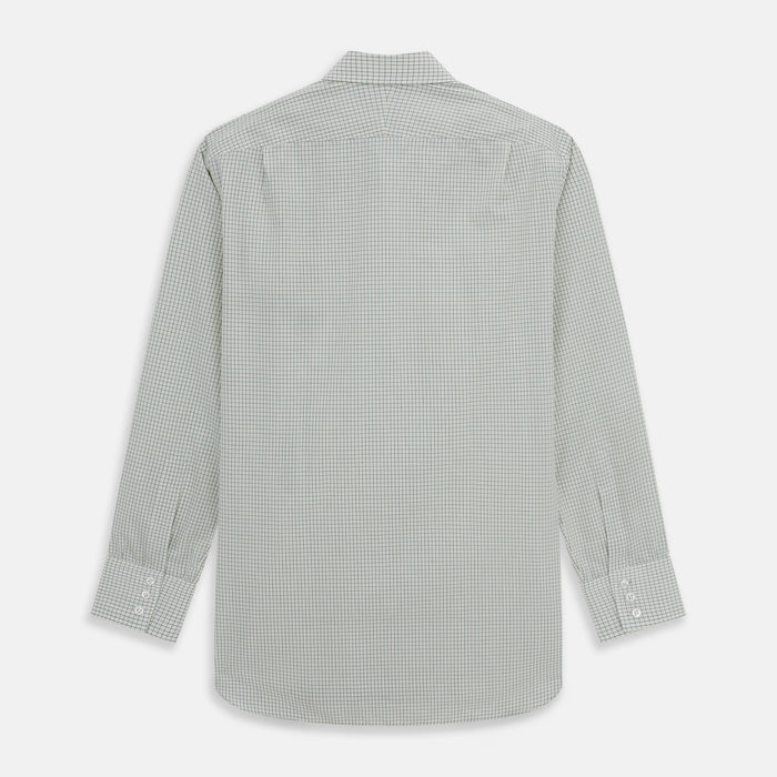 Dark Green Graph Check Mayfair Shirt Image 4