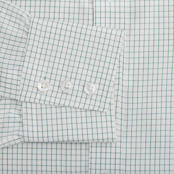 Dark Green Graph Check Mayfair Shirt Image 2