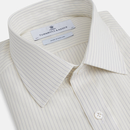 Pale Blue Pinstripe Mayfair Shirt Image 1