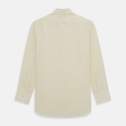 Yellow Pinstripe Mayfair Shirt Image 4