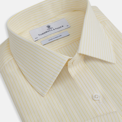 Yellow Pinstripe Mayfair Shirt Image 1