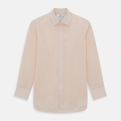 Orange Pinstripe Mayfair Shirt