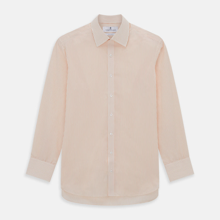 Orange Pinstripe Mayfair Shirt