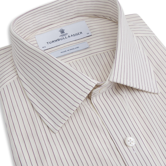 Purple Pinstripe Mayfair Stripe Image 1