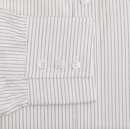 Purple Pinstripe Mayfair Stripe Shirt Image 2