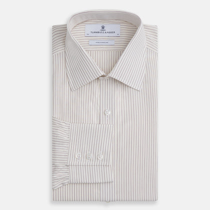 Purple Pinstripe Mayfair Stripe Shirt Image 3