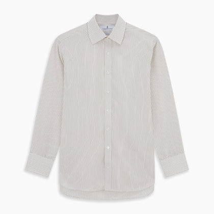 Purple Pinstripe Mayfair Stripe Shirt Image 5