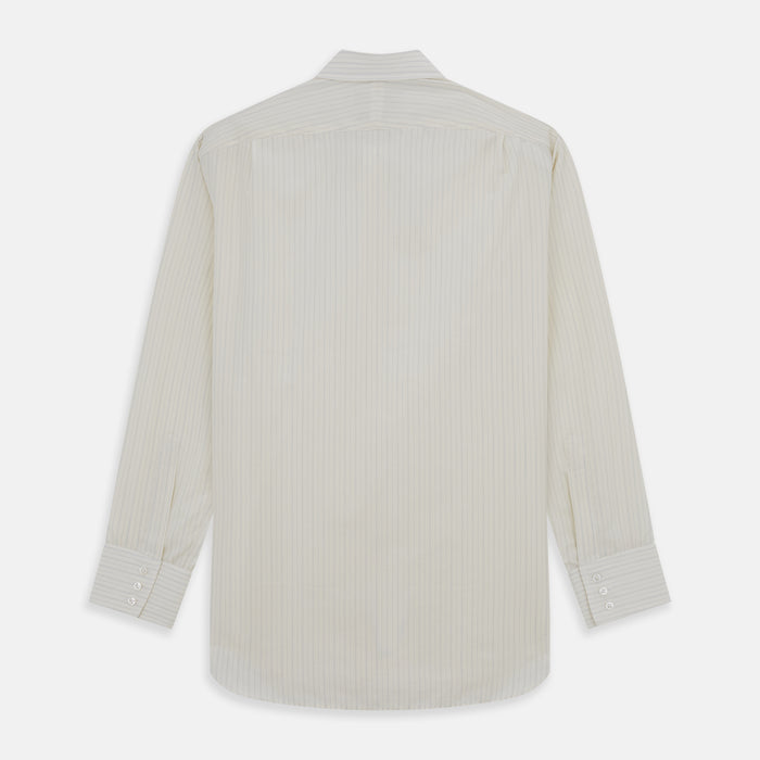 Pale Blue Fine Track Stripe Mayfair Shirt Image 4