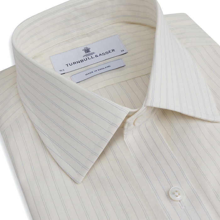 Pale Blue Fine Track Stripe Mayfair Shirt Image 1