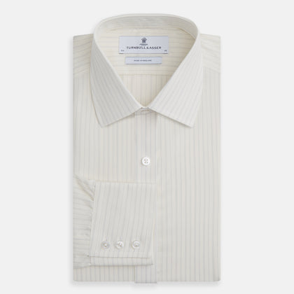 Pale Blue Fine Track Stripe Mayfair Shirt Image 3