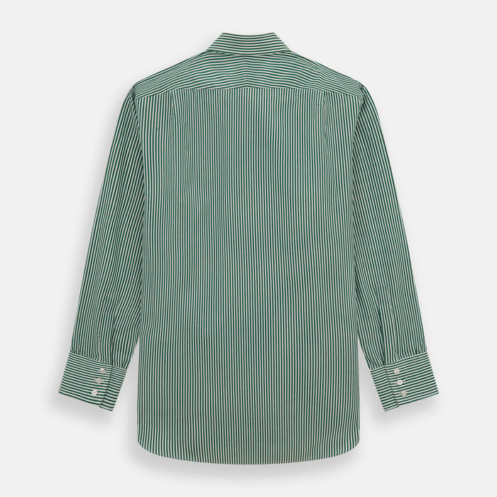 Dark Green Bengal Stripe Mayfair Shirt Image 4