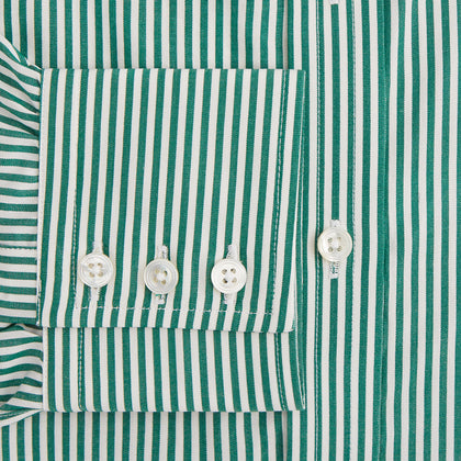 Dark Green Bengal Stripe Mayfair Shirt Image 2