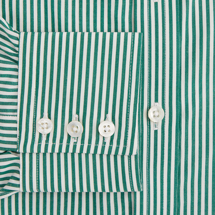 Dark Green Bengal Stripe Mayfair Shirt Image 2