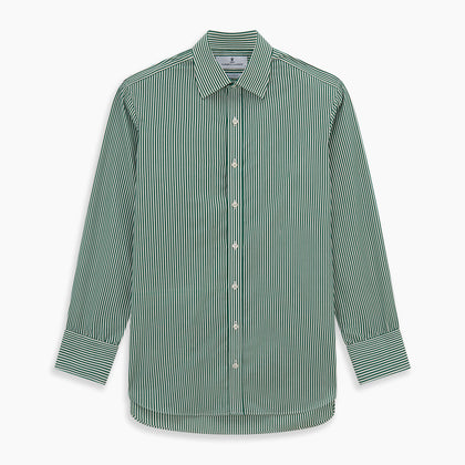 Dark Green Bengal Stripe Mayfair Shirt Image 5