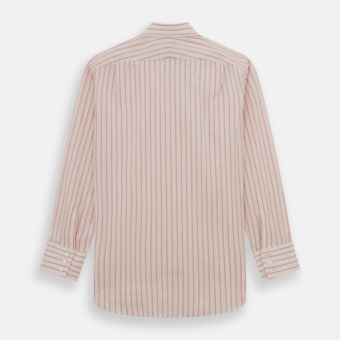 Pink Fine Track Stripe Mayfair Shirt Image 4