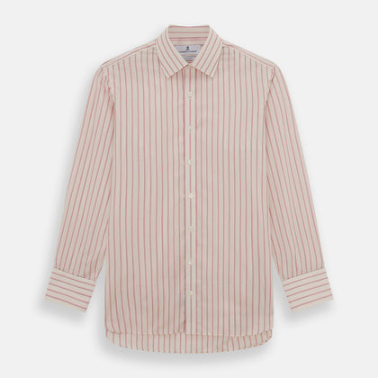 Pink Fine Track Stripe Mayfair Shirt