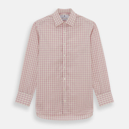 Pink Shadow Check Mayfair Shirt Image 5