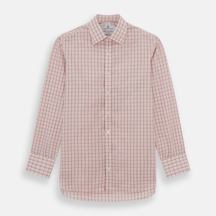 Pink Shadow Check Mayfair Shirt Image 5