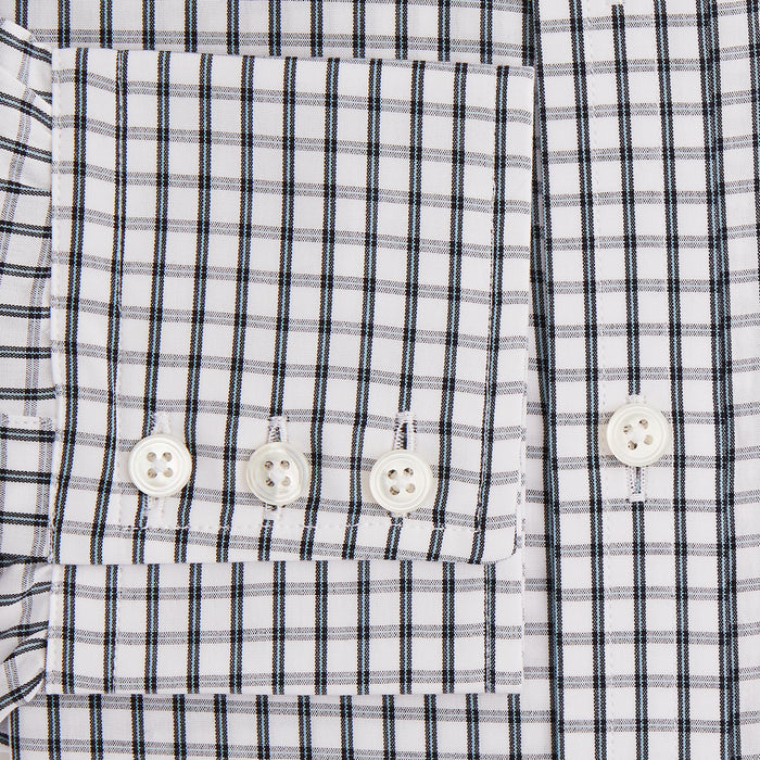 Midnight Blue Double Graph Check Mayfair Shirt Image 2