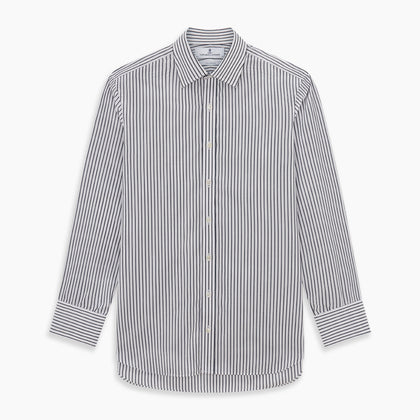 Midnight Blue Halo Stripe Mayfair Shirt Image 5