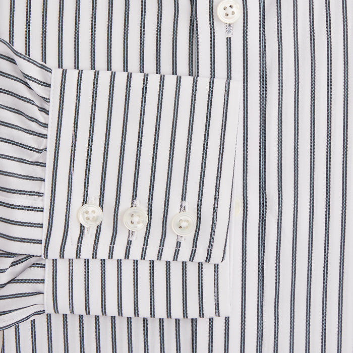 Midnight Blue Halo Stripe Mayfair Shirt Image 2