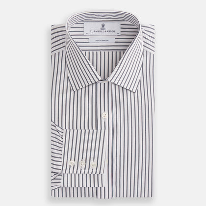 Midnight Blue Halo Stripe Mayfair Shirt Image 3