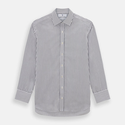 Midnight Blue Halo Stripe Mayfair Shirt