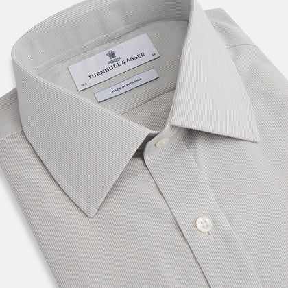 Pale Blue Fine Stripe Mayfair Shirt Image 1