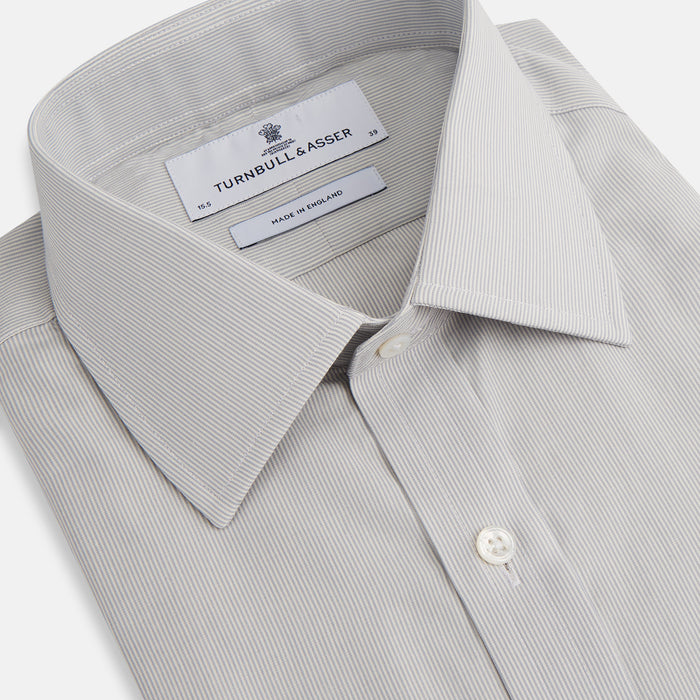 Pale Blue Fine Stripe Mayfair Shirt Image 1