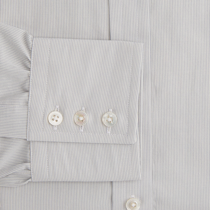 Pale Blue Fine Stripe Mayfair Shirt Image 2