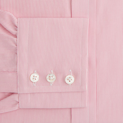Pink Fine Stripe Mayfair Shirt Image 3