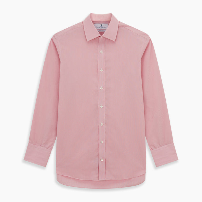 Pink Fine Stripe Mayfair Shirt Image 5