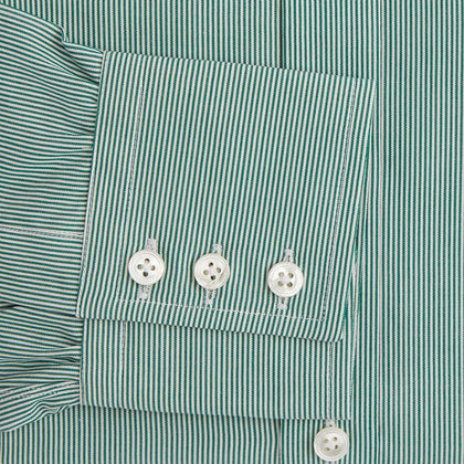 Green Fine Stripe Mayfair Shirt Image 2