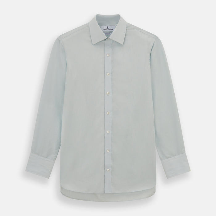 Pale Blue Pencil Stripe Mayfair Shirt