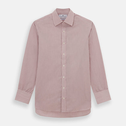 Pink Fine Shadow Stripe Mayfair Shirt