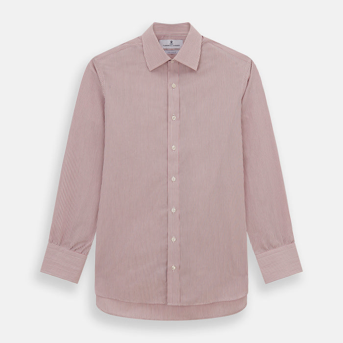 Pink Fine Shadow Stripe Mayfair Shirt