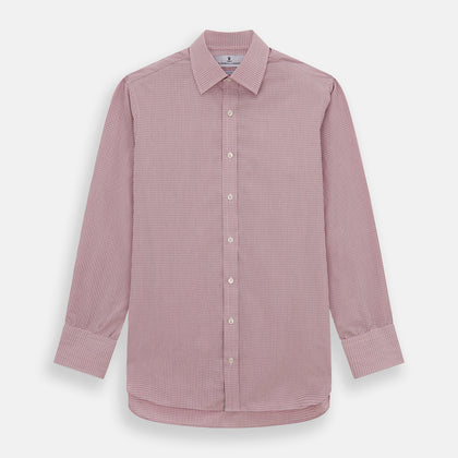 Pink Fine Graph Check Mayfair Shirt