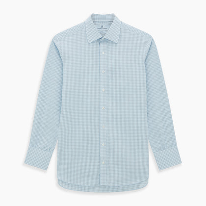 Blue Multi Graph Check Mayfair Shirt Image 6