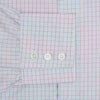 View 3 of product Red multi graph check long-sleeve Mayfair shirt by Turnbull & Asser, featuring a pointed collar and buttoned cuffs, crafted from breathable cotton and laid flat against a white background.
