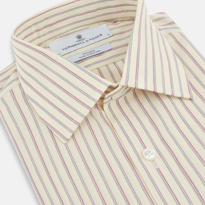 Pink Double Stripe Mayfair Shirt Image 1