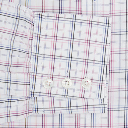 Purple and Blue Multi Check Mayfair Shirt Image 2